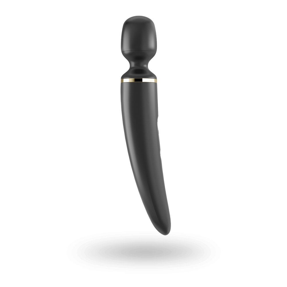 Вибромассажер Satisfyer Wand-er Woman (Black/Gold), водонепроницаемый, мощный, размер XXL Sex Aura Киев - изображение 3