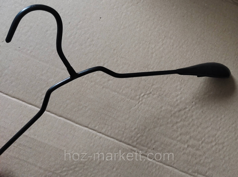 Вішалки плічка, тремпіль металевий у силіконі без перекладини широкий 40 см Харків - фото 4