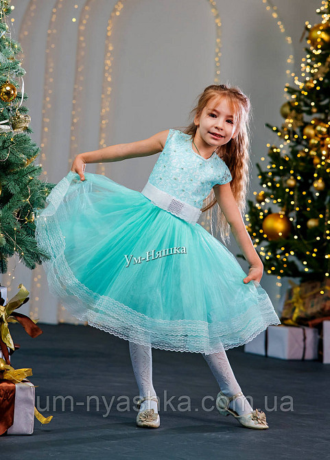Дитячі святкові сукні з мереживом на ріст 98-116 Кривий Ріг - фото 1