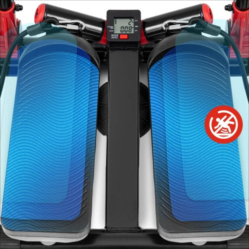 Степпер HS-045S Red для домашніх тренувань фітнесу, кардіо та схуднення, компактний тренажер для ніг і сідниць Київ - фото 9