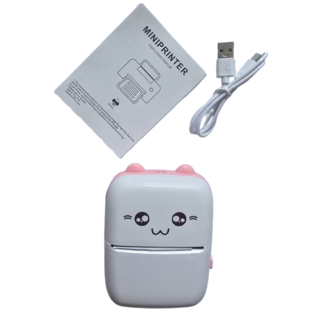 Дитячий портативний термопринтер Mini Printer (Рожевий) Київ
