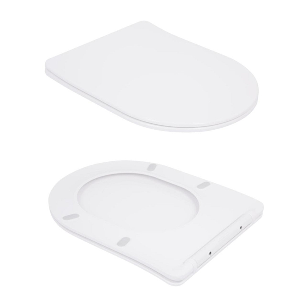 Унитаз подвесной Qtap Robin Ultra Quiet безободковый с сиденьем Soft-close 520x365x365 мм WHITE Киев - изображение 9
