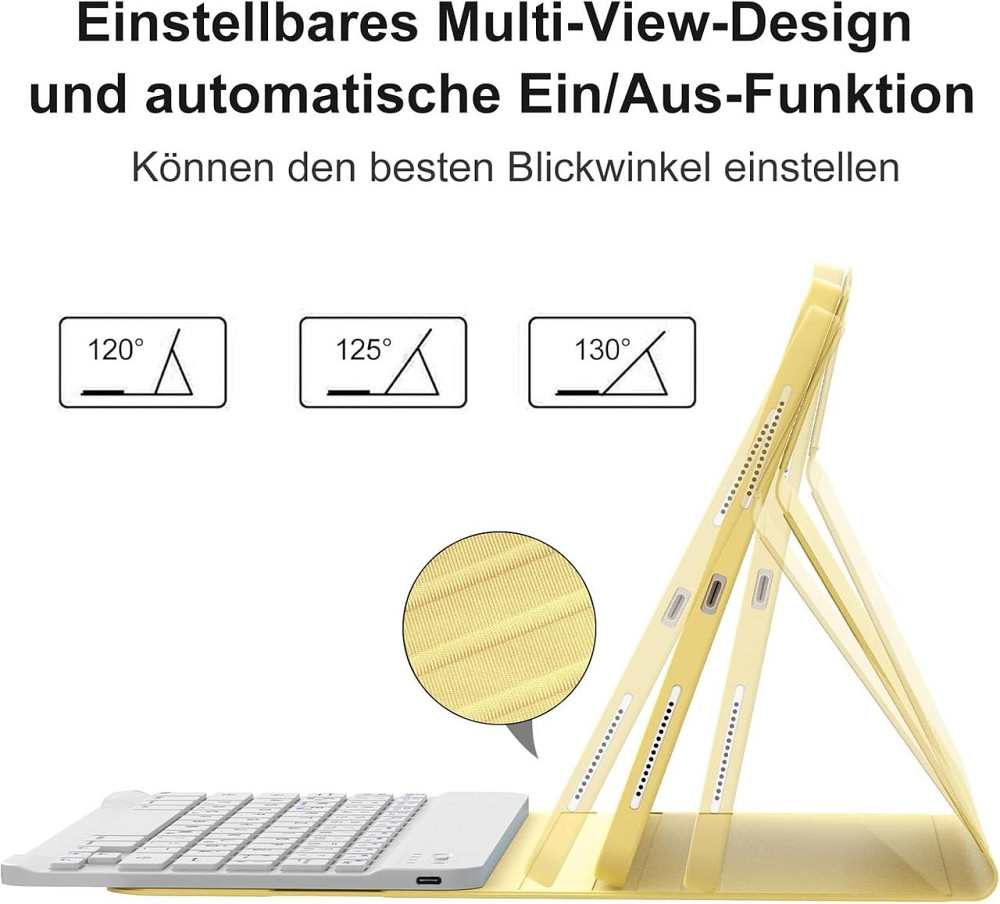 Чохол клавіатура для iPad A16 2025/iPad 10-го покоління (2022) A2696 / A2757 / A2777 із замінною батарейкою Дніпро - фото 3