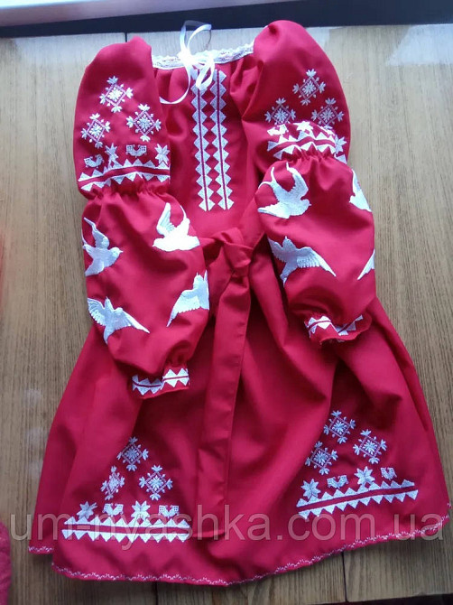 Платье вышиванка белое с ласточками 104-158 Кривой Рог - изображение 8