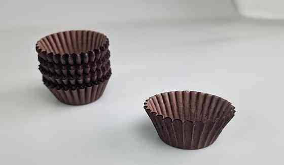 Тартолітка для кексів 4А кругла коричнева D35 H20 (100 шт.) (1 уп.) Харків