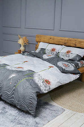 Комплект постільної білизни Ideal Textile бязь з принтом двоспальний євро (56860703) Чернівці - фото 2