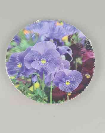 Паперова тарілка з малюнком 18 см "No 11" Фіалки 10 шт (1 пачка) Харків