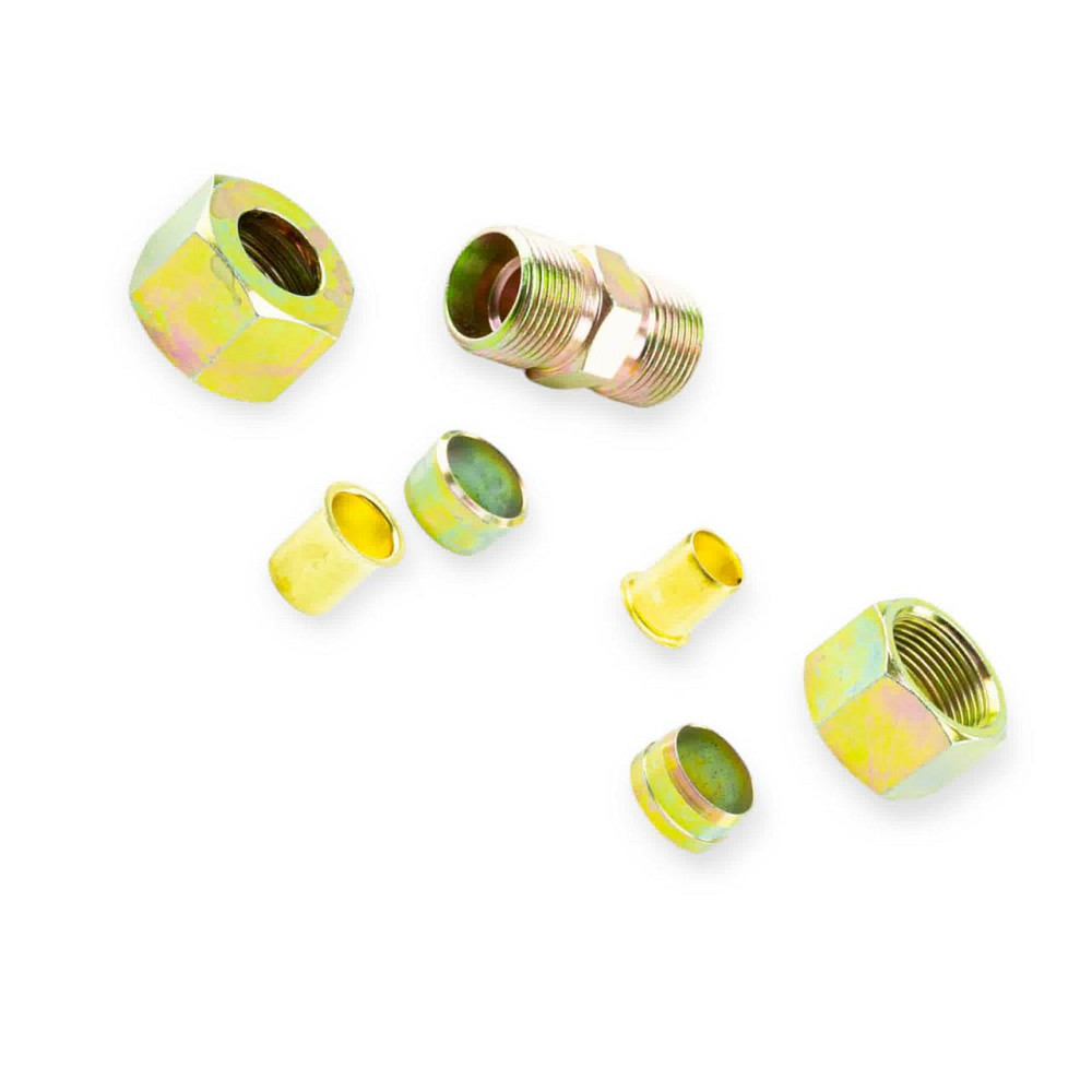 Ремкомплект трубок Камаз (соединитель резьбовой прямой) d=15 тормозных Мукачево - изображение 1