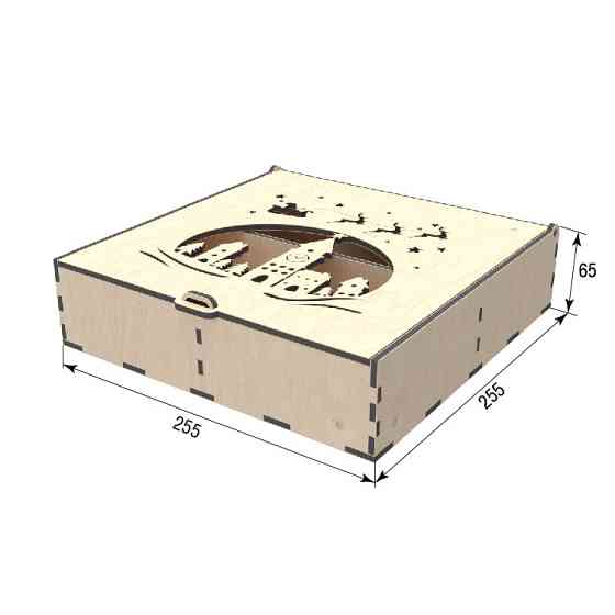 Подарочная коробка EKOSTAR 255х255х65 Киев