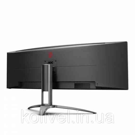 TFT 48.8" AOC AGON AG493QCX, Dual-FHD, VA, 144Гц, вигнутий, HDMIx2, DP, USB-hub, HAS, колонки, чорн. Київ