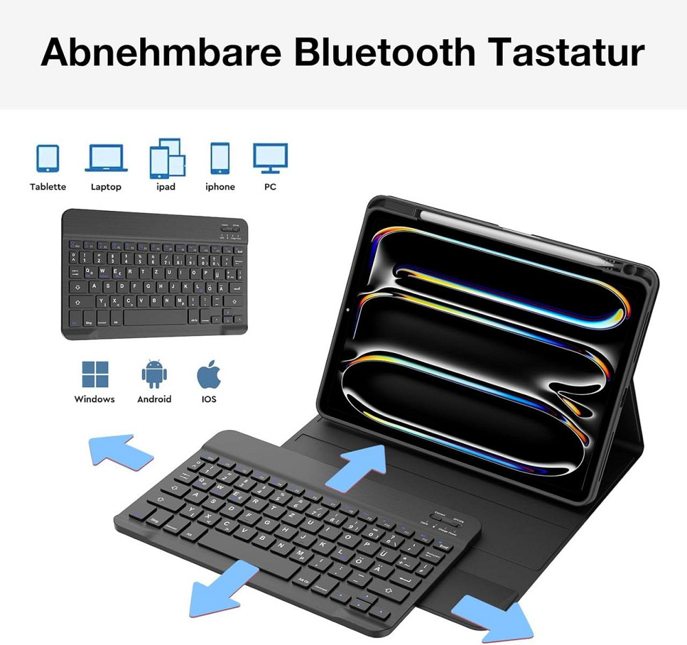 Чехол-книжка с клавиатурой для iPad Pro 11 5-го поколения 2024 Днепр - изображение 4