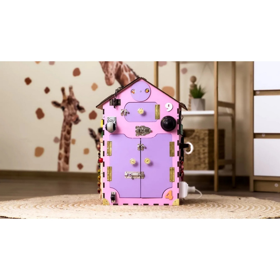 Розвиваюча іграшка Бізікуб "Будинок" TG200111 рожевий, 55х30х30 см Вінниця - фото 7