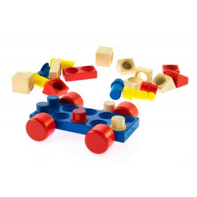 Конструктор Nic cubio деревянный Машинка (NIC2141) Винница - изображение 4