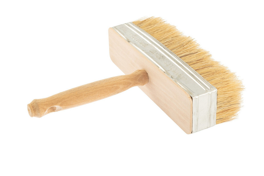 Макловиця MASTERTOOL 180×50 мм натуральна щетина з дерев'яною ручкою 91-9218 Коломия - фото 4