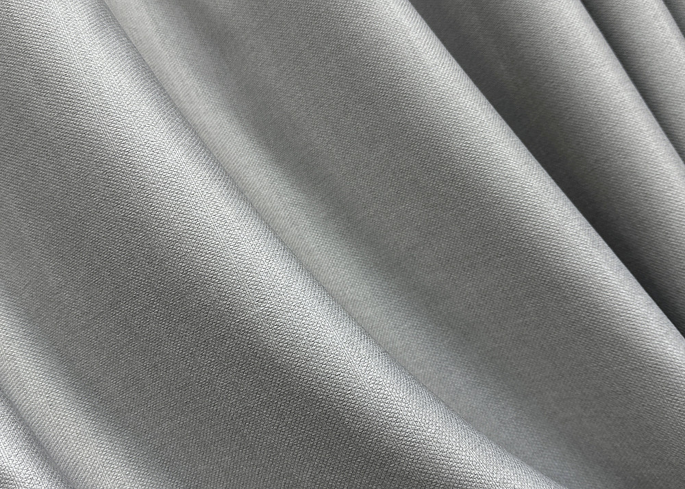 Комплект штор на люверсах VR-Textil Шеніл однотонний № 1689ш Світло-сірий 150х250 см 2 шт (37-0244) Київ - фото 7