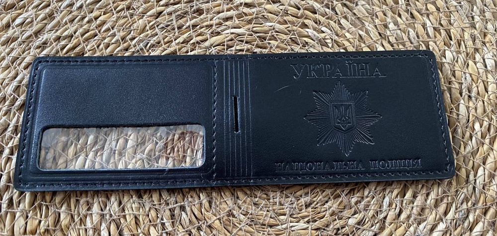 Горизонтальная обложка на удостоверение НПУ (Национальная полиция Украины) с шевроном Киев - изображение 8