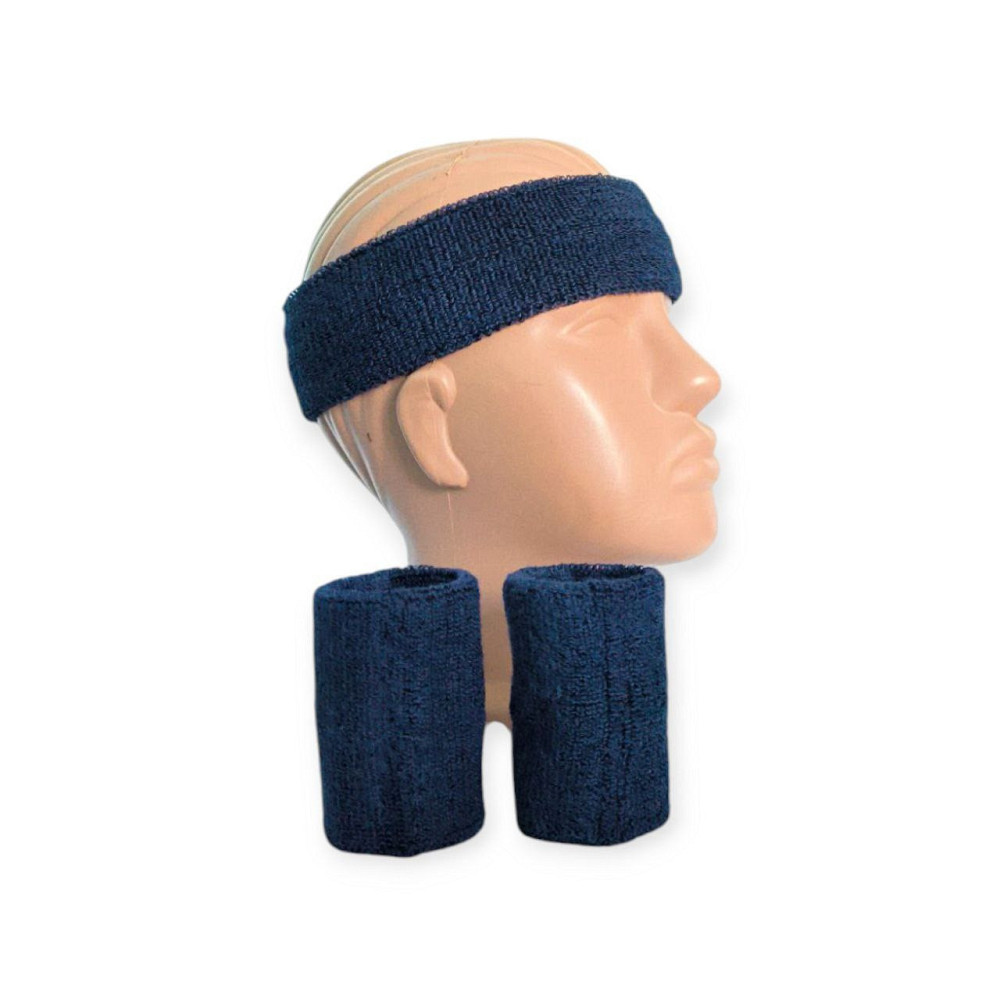 Набір спортивний пов'язка на голову та напульсники 1812 SNS Вишнёвое - изображение 3