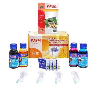 Комплект перезаправляемых картриджей WWM Epson XP313/413/306/406 +чрнELECTRA (RC.T17NU) Винница