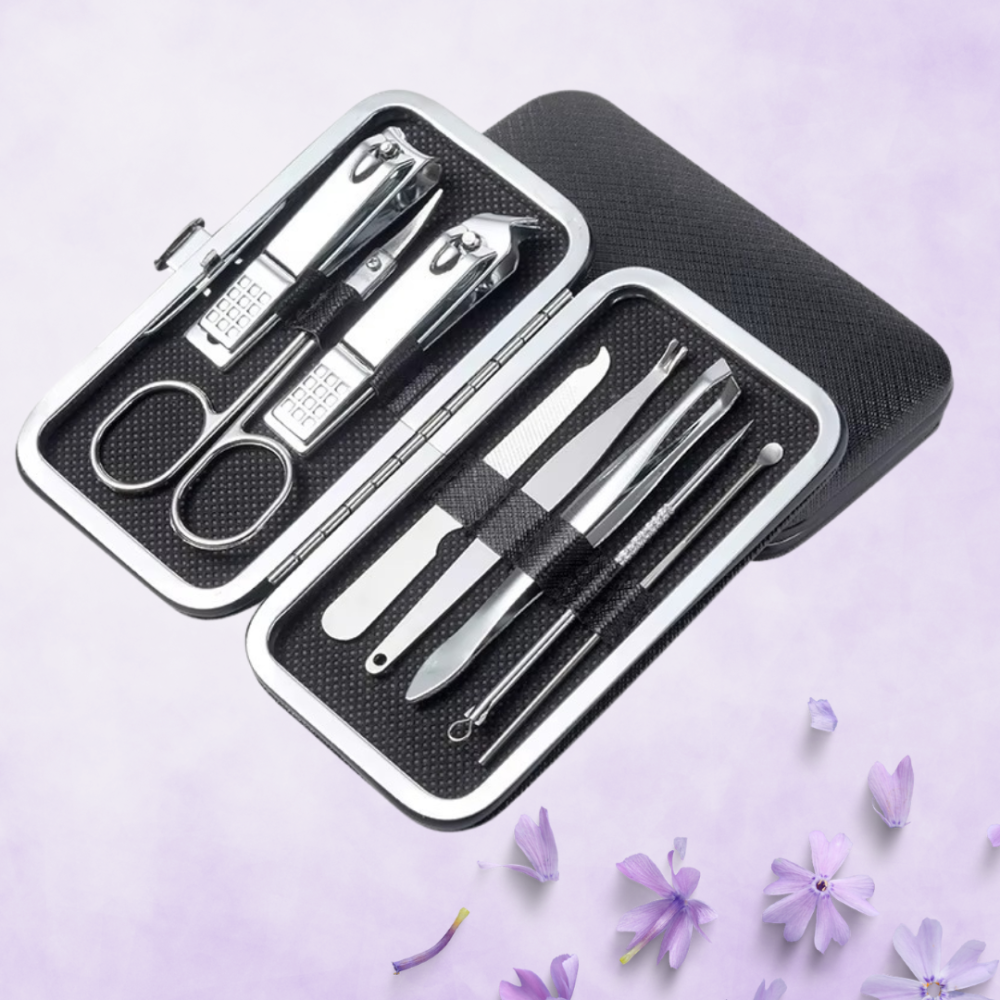 Набор инструментов для маникюра и педикюра в кейсе,пинцет,пилочка,ножницы в наборе 8 шт, цвет серый Каменец-Подольский - изображение 2