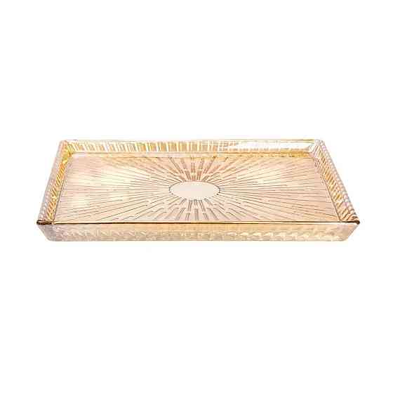 Скляне блюдо для закусок 24,5x20,5 см прямокутне Київ