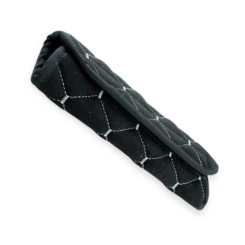 Чохол безпеки m Велюр чорний, сірий ромб ременя Мукачево - фото 1