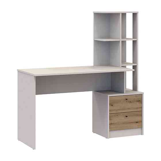 Офісний стіл Doros Т7 Кашемір/Дуб Евок 136х55х138 (DRS-011513) Львів