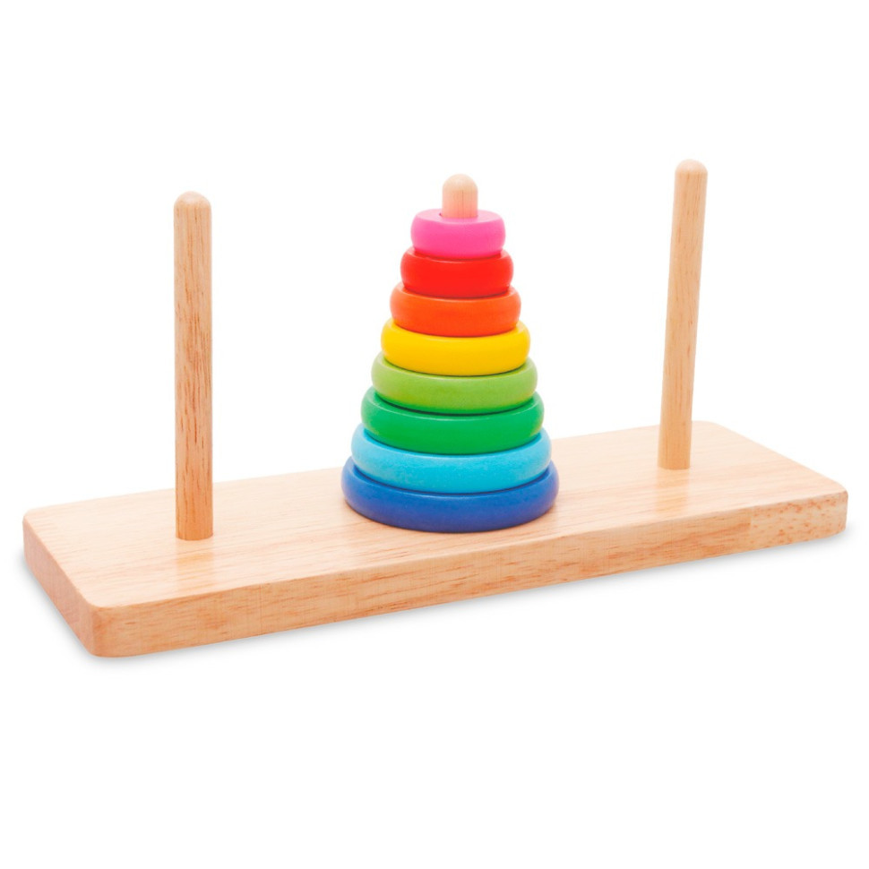 Дерев'яна іграшка Пірамідка MD 1870, 8 кілець Вінниця - фото 2