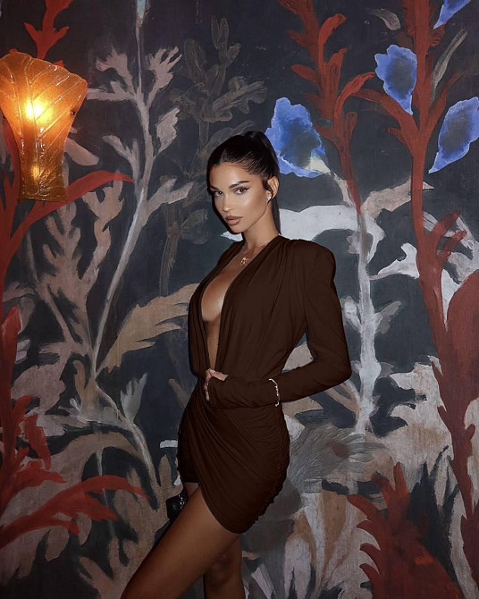 Жіноче привабливе вечірнє плаття з драпіруванням. Шоколад, 42/44 Одеса - фото 7