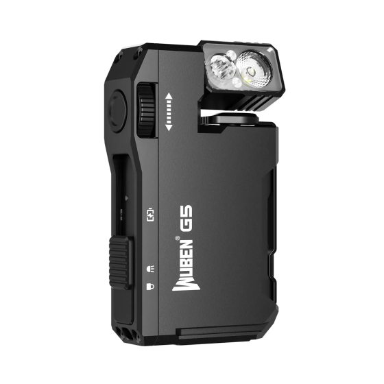 Фонарь брелок Wuben G5 EDC с красным светом + RGB свет Черный Винница