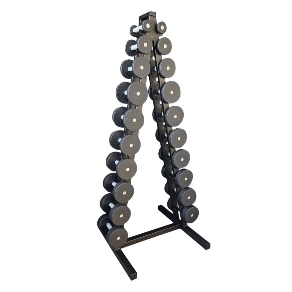 Гантельный ряд со стойкой Profi NE-PS-222-022 от 1 кг до 10 кг Винница - изображение 1