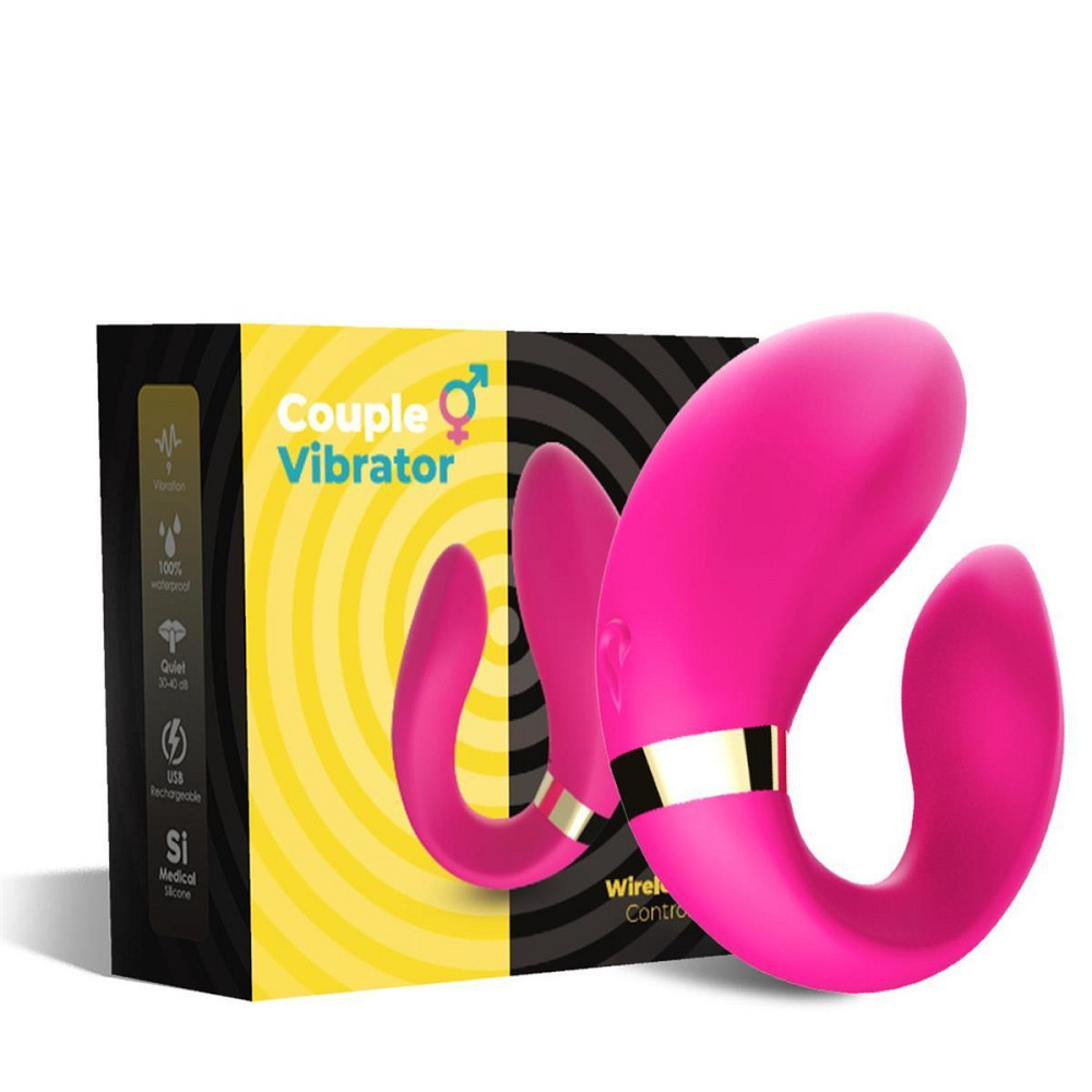Вібратор для двох Crescent light pink Sex Aura Київ - фото 1