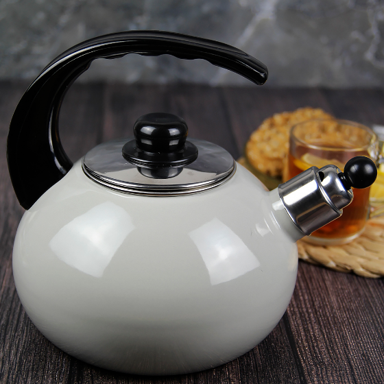 Чайник 2,5л емальований зі свистком сірий KAMILLE Житомир