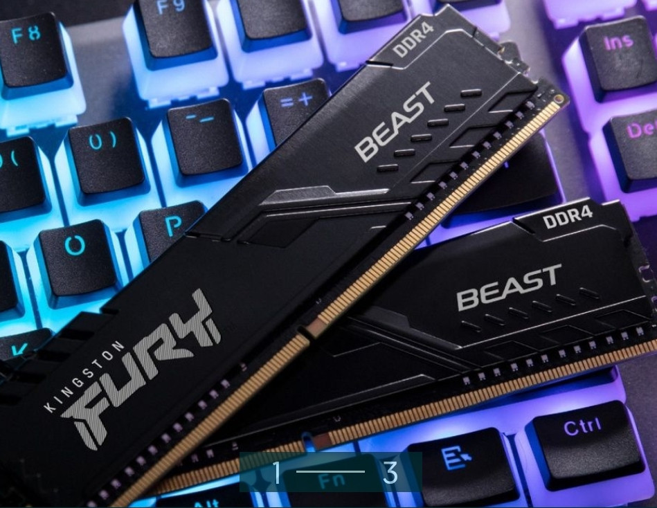 Модулі пам'яті ОЗП Kingston FURY Beast DDR4 32Gb. 2x16Gb. 3200 / KF432C16BB1K2 / 32 . Харків - фото 3