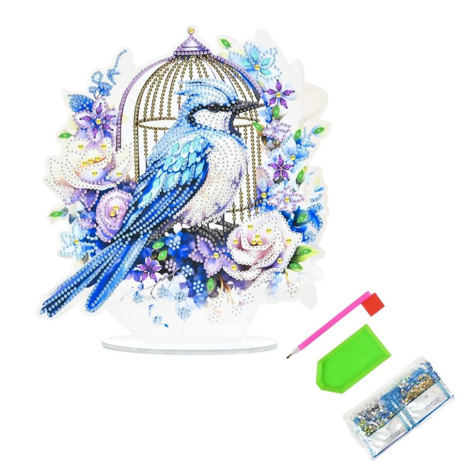 Набір для творчості алмазна мозаїка "Вільний політ" YKLZ15277 на підставці 25х25 см Вінниця - фото 2