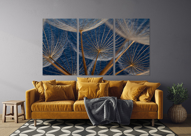 Модульна картина у вітальню/ спальню  Кульбаба  ART-302_3A 70х130 см Київ - фото 3