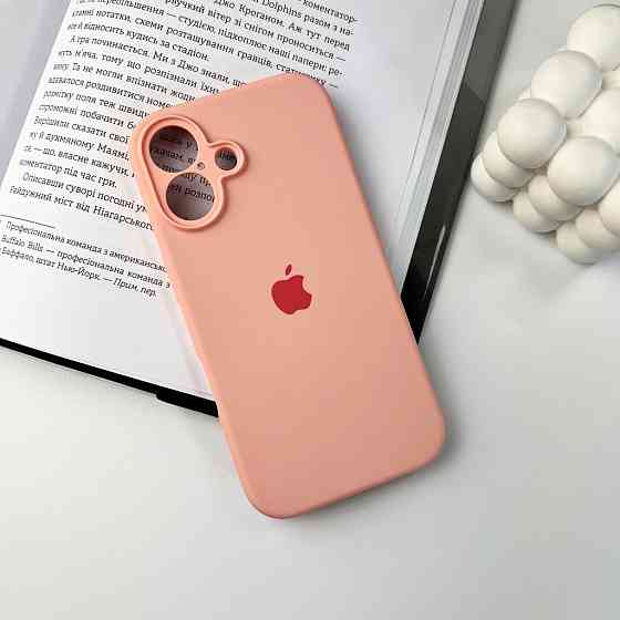 Чехол для iPhone 16 с защитой камеры, Грейпфрут Киев