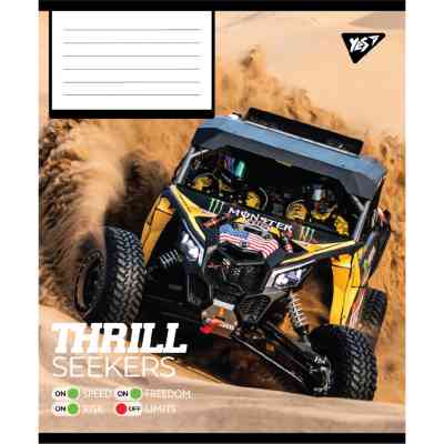 Зошит Yes Thrill Seekers А5 48 аркушів клітинка (767788) Вінниця