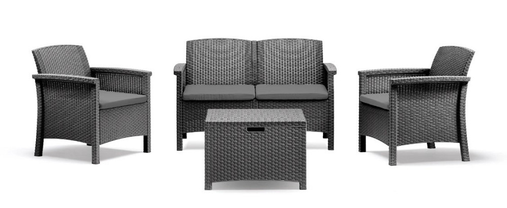 Набор садой мебели BICA Venezia 2, графит Киев - изображение 1