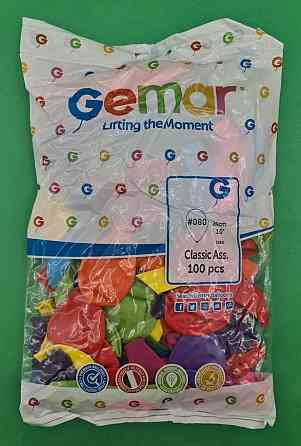 Надувні кульки асорті пастель 10" (25 см) 100 шт (1 пач.) Харків