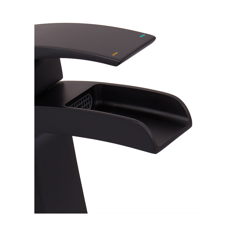 Смеситель для умывальника Koer KB-14007-05 водопад черный KR3447 Харьков - изображение 7