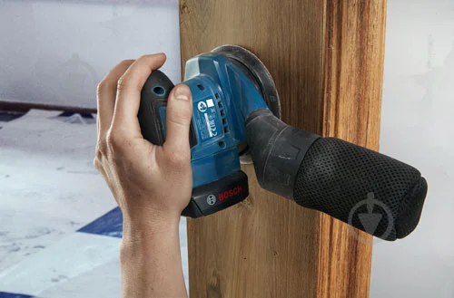 Мощная аккумуляторная эксцентриковая шлифмашина Bosch GEX 185-LI Solo: без АКБ, платформа 125мм Киев - изображение 3