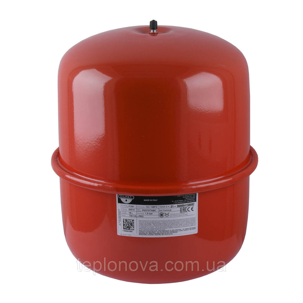 Бак Zilmet cal-pro для систем опалення 18 л 4bar ( 1300001800) Чернівці - фото 1