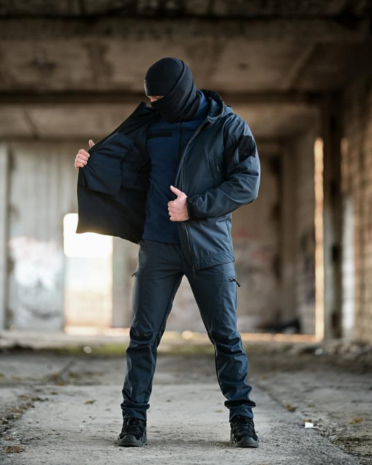 Тактический костюм Softshell 5в1 LUNAR синий ДСНС ТР6409 Одесса - изображение 11
