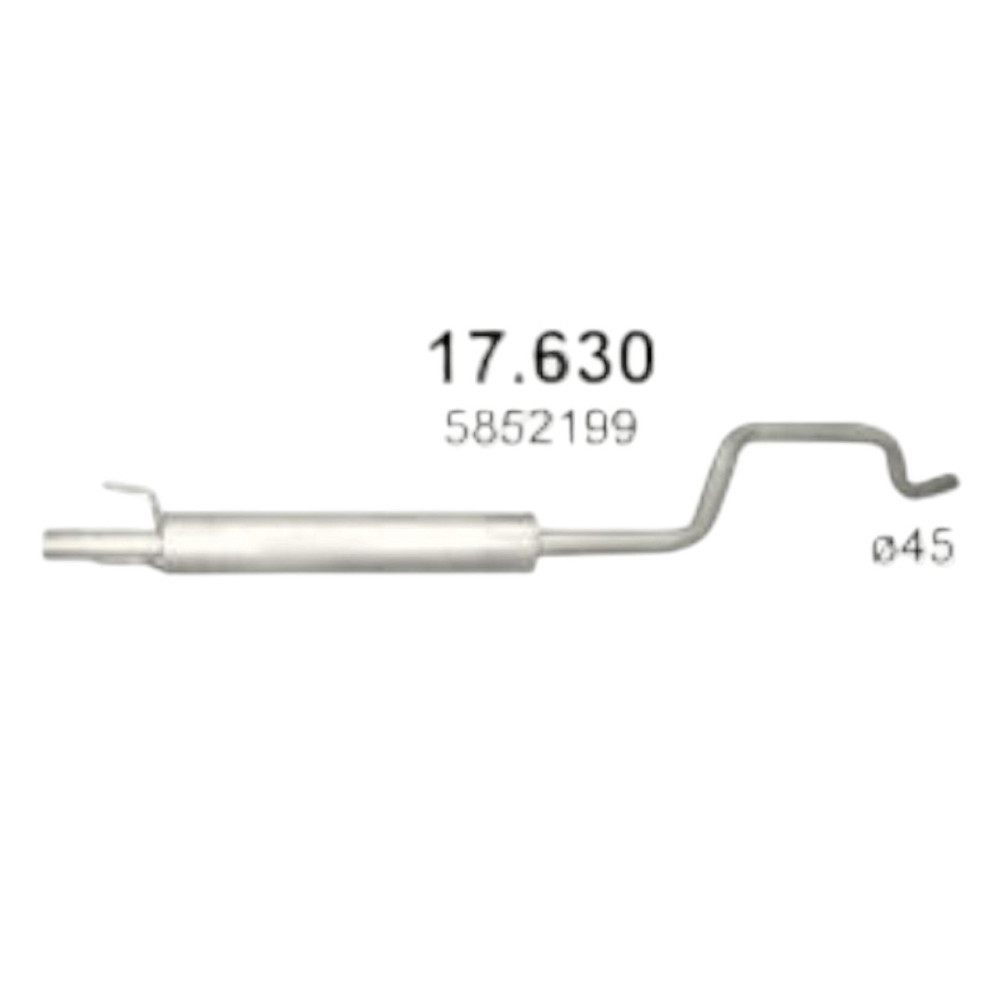 Резонатор Meriva A 1.4-1.6 Опель Мукачево - фото 1