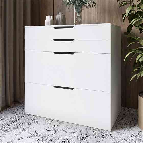 Комод-трюмо із дзеркалом, нішею під сидінням та шухлядою LION Азія Німфея Альба (білий) (LION-041673) ТОП Дніпро