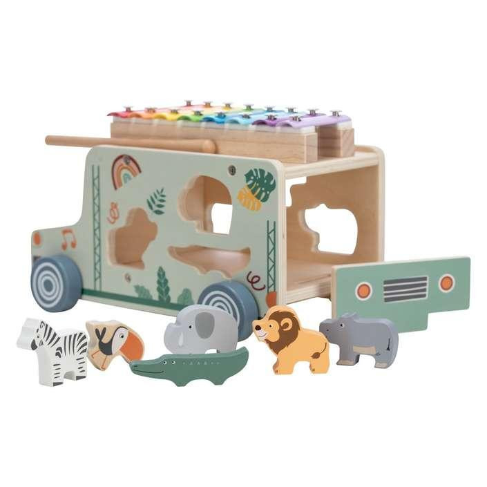 Дерев`яна вантажівка FreeON з ксилофоном, multicolour Киев - изображение 6