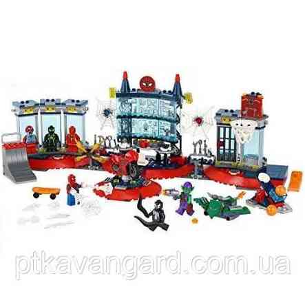 Конструктор спайдермен напад на майстерню людини павука 502 деталі Super Heroes 60095 Хмельницький
