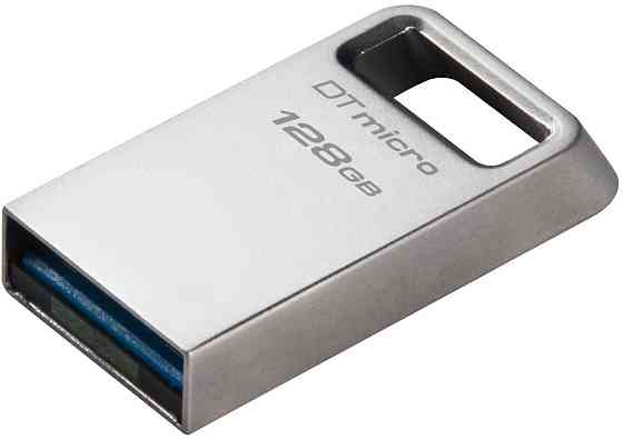 Флешнакопичувач USB3.2 128 GB Kingston DataTraveler Micro (DTMC3G2/128GB) Нержавіюча сталь Харків