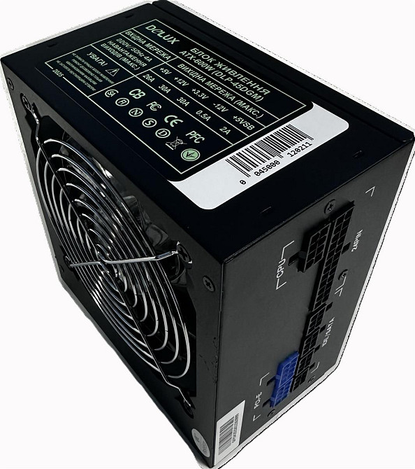 Блок живлення Delux DLP-45DGM 600W ( Чорний ) Харків - фото 2