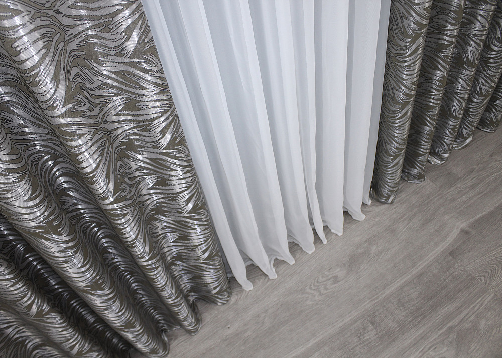 Шторная ткань жаккард 